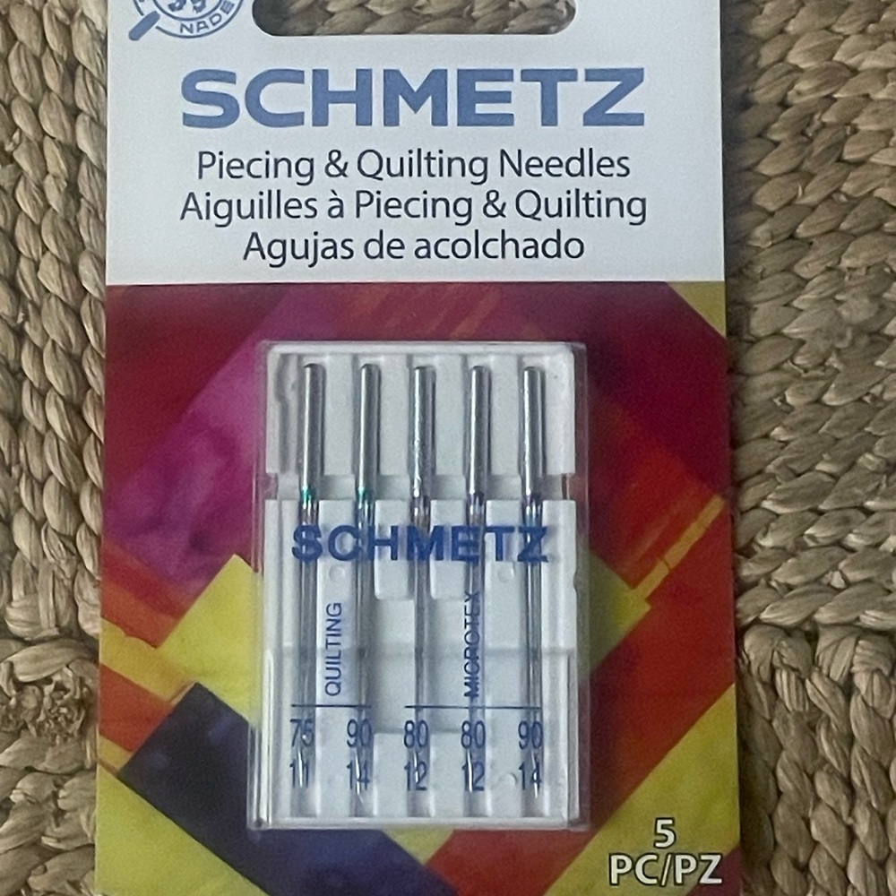 Schmetz Piecing & Quilting Needles - Silver 5 needle 🪡 PACKS